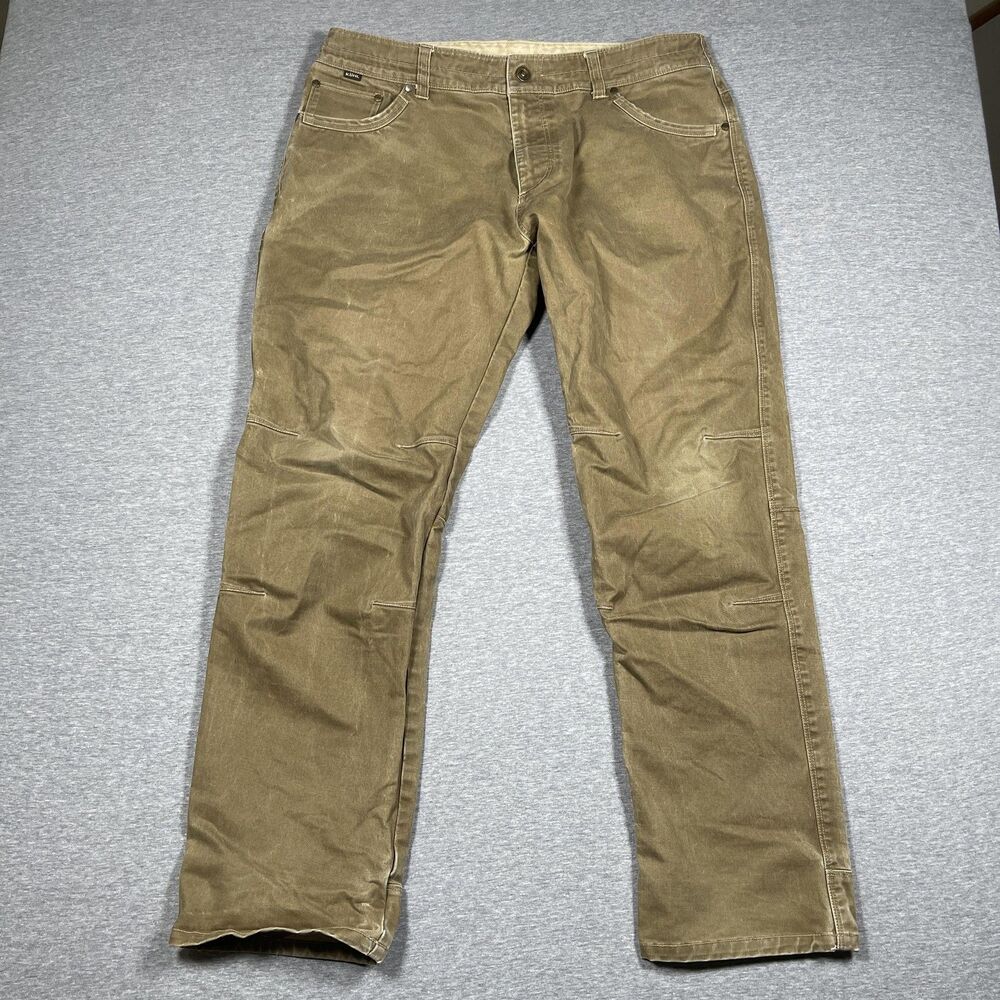 Kuhl Rydr Cargo Pants Mens 38x32 Brown Cotton Spandex Stretch Straight